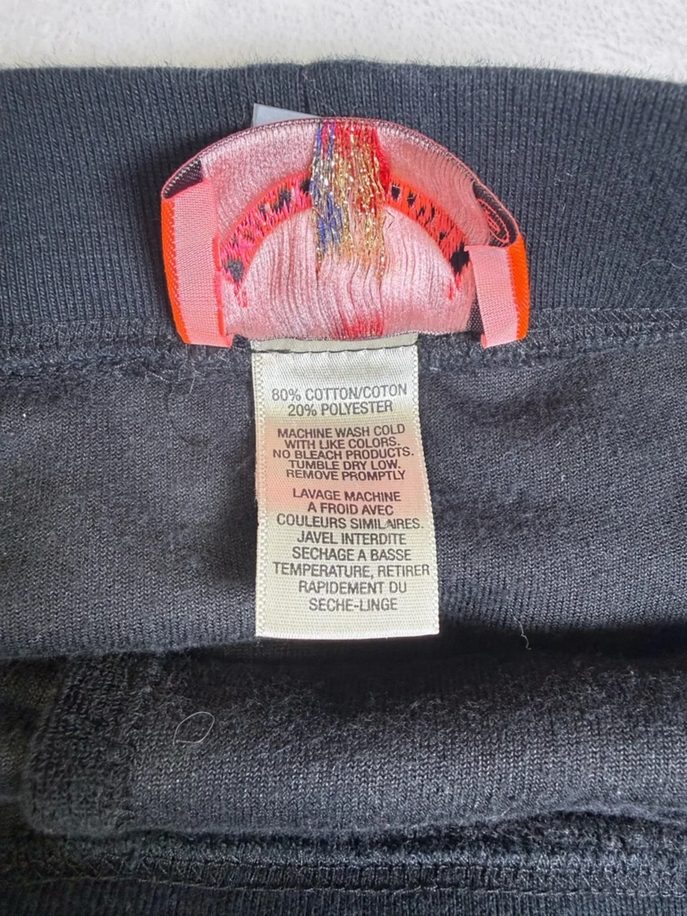 Juicy Y2K vintage Couture Black Terry mini with white trim‎